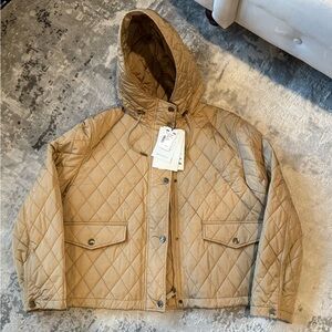Authentic Burberry Pembroke Cropped Quilted Women's Jacket